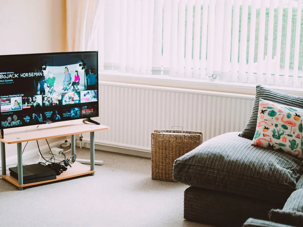 Hisense 65 Inch 4K Smart TV in a living room setting