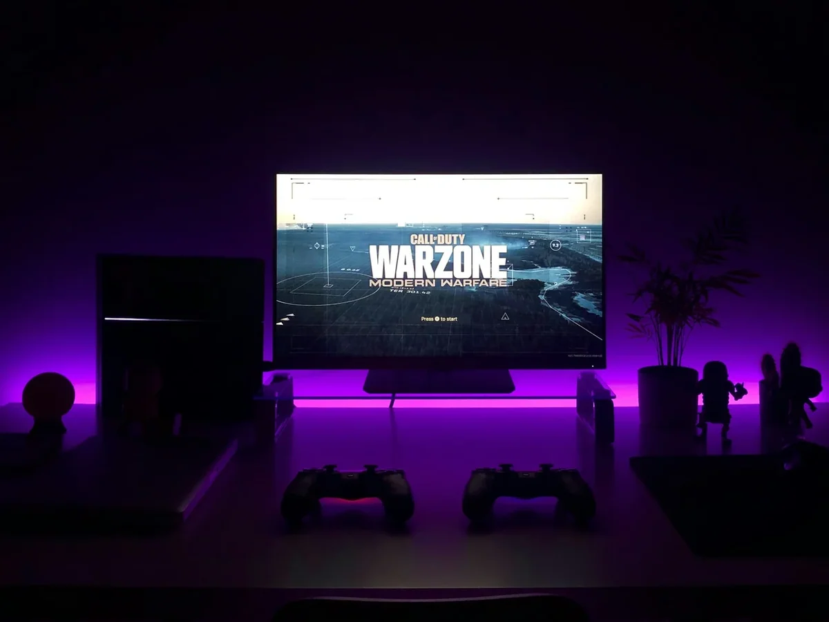 Samsung 43 Inch Smart TV in a living room setting